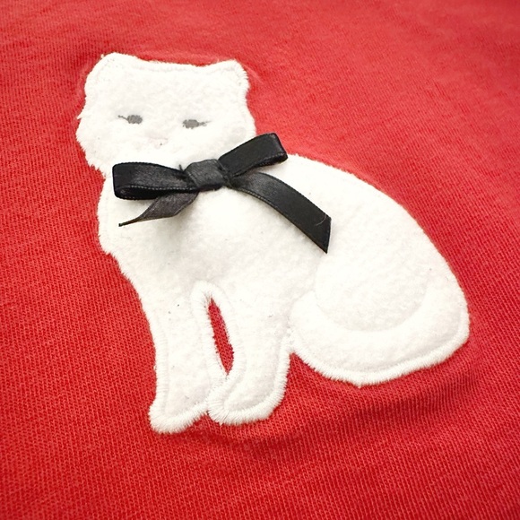 Janie & Jack | Chic Kitten Appliqué Top (3) 🐈⬛ - Picture 2 of 5
